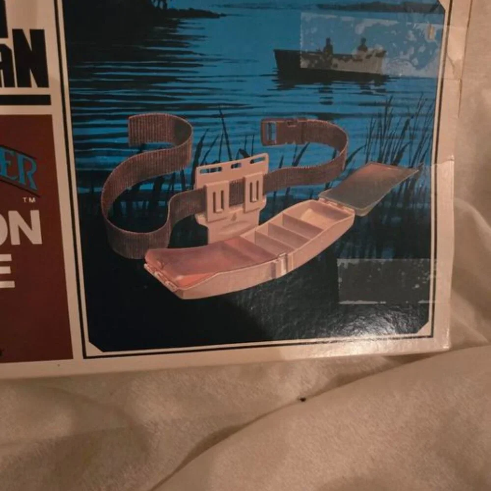 VTG Outdoorsman Fishing Partner Strap-On Tackle Box Waist Belt Fishing Tan - Picture 5 of 9